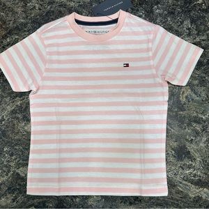 NWT Tommy Hilfiger pink striped shirt, 2T